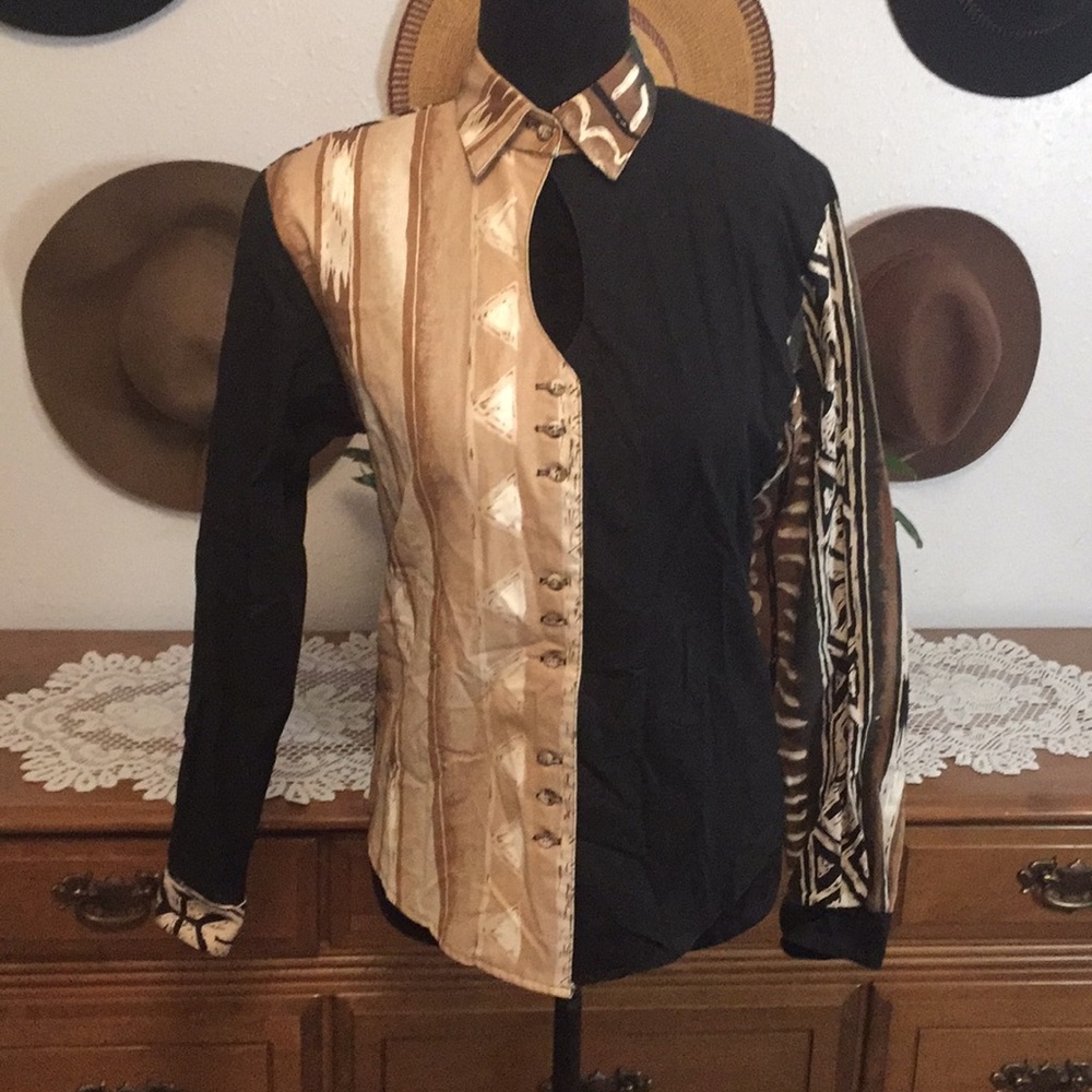 VTG Roughrider by Circle T Western Button Down Top